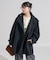 ウーリー ハイネック テントラインミドルコート