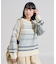 裏 ジャガードニットプルオーバー
