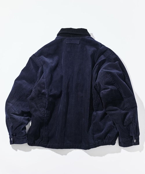 メンズ バイオウォッシュ コーデュロイ ブルゾン 中綿 ストーンバイオ加工 コーデュロイブルゾン ショート丈