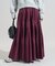 タフタ プリーツティアードスカート