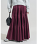 タフタ プリーツティアードスカート
