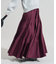 タフタ プリーツティアードスカート