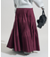 タフタ プリーツティアードスカート