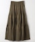 タフタ プリーツティアードスカート
