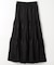 タフタ プリーツティアードスカート