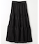 タフタ プリーツティアードスカート