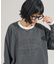 ピグメント ロゴクロップドスウェット
