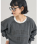 ピグメント ロゴクロップドスウェット