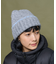 配色 ブランケットステッチ ニットキャップ