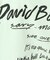 ”David Bowie/デヴィッド・ボウイ”  プリント ロンT