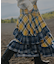 ネルチェック アシメ フリルスカート