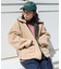 襟付き リバーシブル チェックボアジャケット