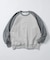 COMFORT HEATHER ヴィンテージライク 裏毛ラグラン クルーネックスウェット