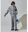 配色 裾フリル ニット イージーパンツ