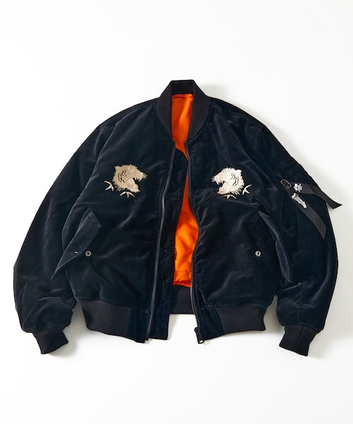 仮面ライダークウガ 別注Tempalay×Alpha 別珍MA-1 別注 Tempalay × Alpha Industries × FREAK'S STORE 別珍 MA-1