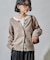 ラクーン入り 2WAY ニットカーディガン