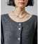 ラクーン入り 2WAY ニットカーディガン