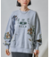 ペイティング カレッジプリント スウェット