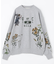 ペイティング カレッジプリント スウェット