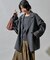 ウールブレンド リバー ダブル ジャコット