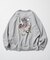 リラックスフィット バックプリント クルーネック スウェット / CATS GHOST 【限定展開】