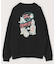 リラックスフィット バックプリント クルーネック スウェット / CATS GHOST 【限定展開】