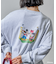 【MICKEY MOUSE】レトロ バッグプリントスウェット