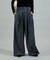 ベルト付き タックワイドパンツ