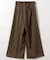 ベルト付き タックワイドパンツ