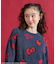 【11月6日12:00～販売開始】「HELLO KITTY」 シャギー リボン 総柄 ニット