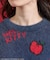 【11月6日12:00～販売開始】「HELLO KITTY」 シャギー リボン 総柄 ニット