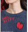 【11月6日12:00～販売開始】「HELLO KITTY」 シャギー リボン 総柄 ニット