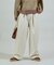 ウォーム 紐付きイージーパンツ