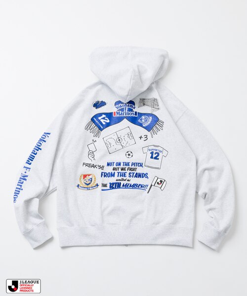J.LEAGUE × FREAK'S STORE 別注SUPPORTERS ZIP HOODIE【横浜F