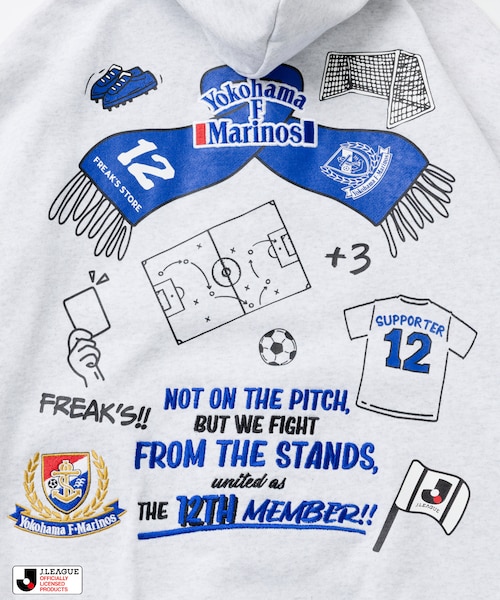 J.LEAGUE × FREAK'S STORE 別注SUPPORTERS ZIP HOODIE【横浜F