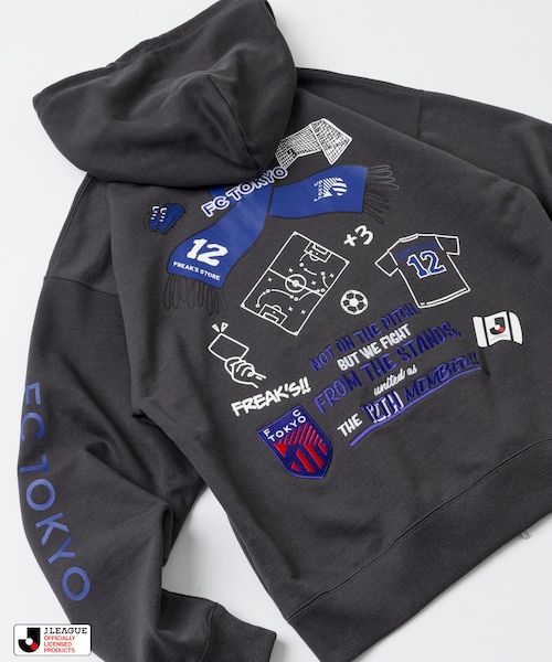 【未使用】FC東京 ×FREAK’S STORE ジップフーディ Lサイズ J.LEAGUE × FREAK'S STORE 別注SUPPORTERS ZIP HOODIE【FC東京