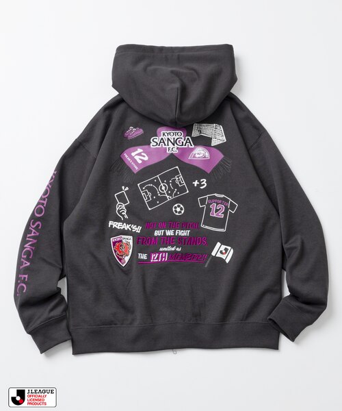 京都サンガF.C. BARL. HOODIE BLACK XL J.LEAGUE × FREAK'S STORE 別注SUPPORTERS ZIP HOODIE【京都サンガF.C.