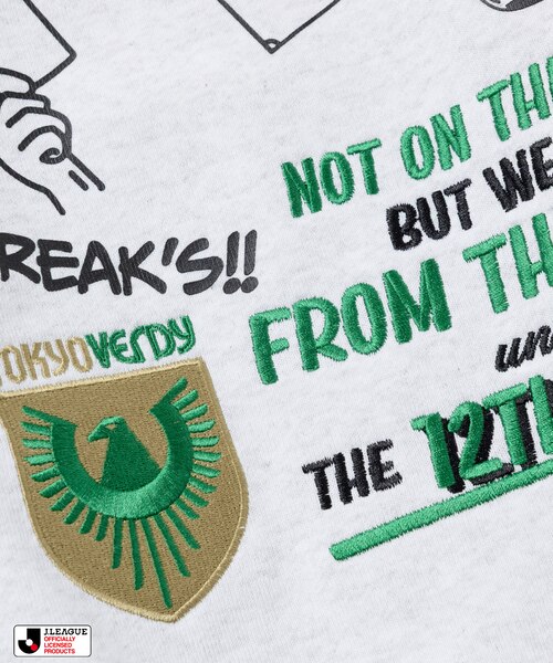 J.LEAGUE × FREAK'S STORE 別注SUPPORTERS ZIP HOODIE【東京ヴェルディ