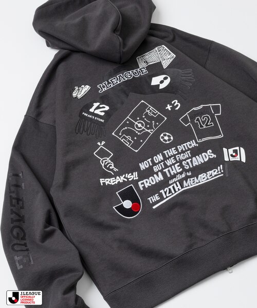 J.LEAGUE × FREAK'S STORE 別注SUPPORTERS ZIP HOODIE【Jリーグ
