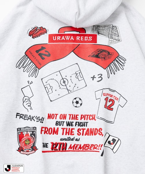 浦和レッズ　J.LEAGUE × FREAK’S STORE 別注 フーディ J.LEAGUE × FREAK'S STORE 別注SUPPORTERS ZIP HOODIE【浦和レッズ