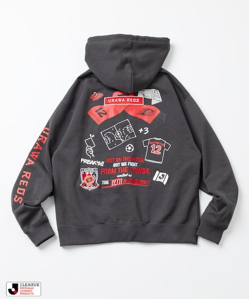 FREAK'S STORE Jリーグ パーカー 浦和レッズ J.LEAGUE × FREAK'S STORE 別注SUPPORTERS ZIP HOODIE【浦和レッズ