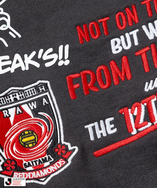 浦和レッズ　J.LEAGUE × FREAK’S STORE 別注 フーディ J.LEAGUE × FREAK'S STORE 別注SUPPORTERS ZIP HOODIE【浦和レッズ