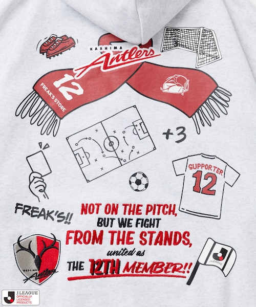 J.LEAGUE × FREAK’S STORE パーカー 【鹿島アントラーズ】 11月28日12:00受注販売開始】J.LEAGUE × FREAK'S STORE 別注SUPPORTERS