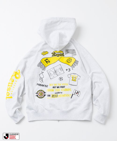 J.LEAGUE × FREAK'S STORE 別注SUPPORTERS ZIP HOODIE【柏レイソル