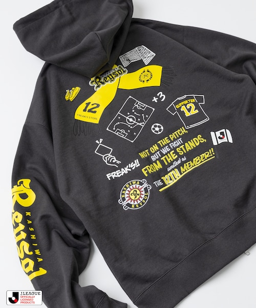 J.LEAGUE × FREAK'S STORE 別注SUPPORTERS ZIP HOODIE【柏レイソル