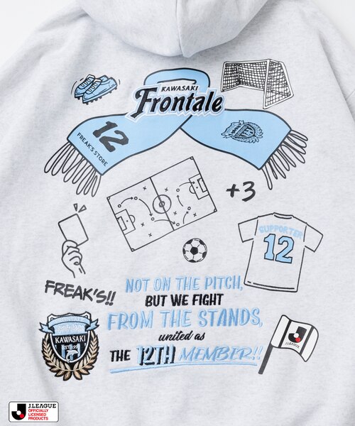 J.LEAGUE × FREAK'S STORE 別注SUPPORTERS ZIP HOODIE【川崎