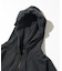 ピグメント加工 HIDDEN LOGO スウェット ダブルジップパーカー