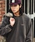 ピグメント加工 HIDDEN LOGO クルーネックスウェット