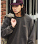 ピグメント加工 HIDDEN LOGO クルーネックスウェット