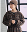 フード付き チェックシャツ チュニック